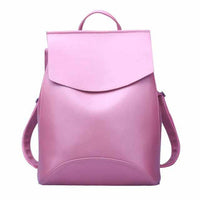 Youth Leather Fashion Women Backpack-Backpacks-Golonzo