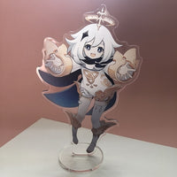 Genshin Impact Figure Stand Model Plate Desk Decor-keychain-Golonzo