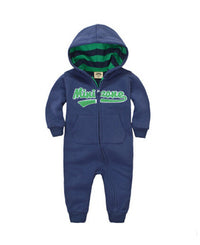 Spring Baby Rompers Cotton Tracksuit Long Sleeve with Hoodies-Jumpsuits & Rompers-Golonzo