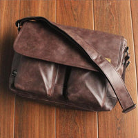 Leather Handbags Men - Laptop Hangbags-Handbags-Golonzo