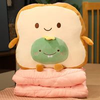 40x40cm Lovely Bread Plush Pillow-Pillows-Golonzo