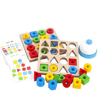 Kids Geometric Shape Color Matching Puzzle-Puzzles-Golonzo