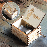 Wooden Hand Crank Queen Music Box Game Of Thrones Dragon Ball TO MY Goigeous Wife Theme Music Box-Music Boxes-Golonzo