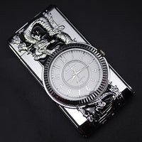 Luxurious Gold Watch Jet Lighter Gas Lighter Cigar Cigarette-lighter-Golonzo