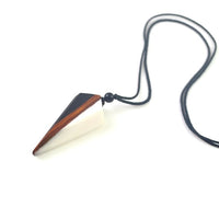 Vintage fashionable wood resin necklace pendant-Necklace-Golonzo