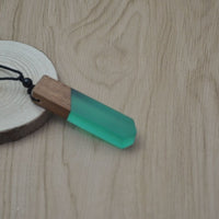 Vintage fashionable wood resin necklace pendant-Necklace-Golonzo