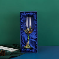 Enamel Iris Glass - Unique Champagne Flutes Crystalline-Glass-Golonzo
