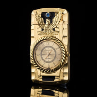 Luxurious Gold Watch Jet Lighter Gas Lighter Cigar Cigarette-lighter-Golonzo