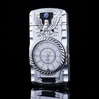 Luxurious Gold Watch Jet Lighter Gas Lighter Cigar Cigarette-lighter-Golonzo