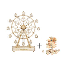 Rotatable DIY 3D Ferris Wheel Wooden Model-Puzzles-Golonzo