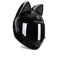 Full Face Motorcycle Helmet with Cat Ears-Motorcycle Helmets-Golonzo