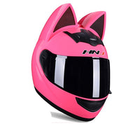 Full Face Motorcycle Helmet with Cat Ears-Motorcycle Helmets-Golonzo