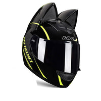 Full Face Motorcycle Helmet with Cat Ears-Motorcycle Helmets-Golonzo