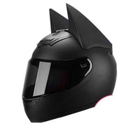 Full Face Motorcycle Helmet with Cat Ears-Motorcycle Helmets-Golonzo