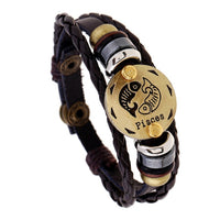 Zodiac Bracelet - Wooden Bead + Black Gallstone-Bracelet-Golonzo