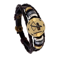 Zodiac Bracelet - Wooden Bead + Black Gallstone-Bracelet-Golonzo