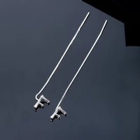 Shiny Alphabet Earrings-Golonzo