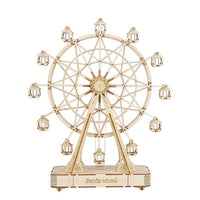 Rotatable DIY 3D Ferris Wheel Wooden Model-Puzzles-Golonzo