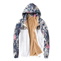 Slim Fit Floral Bomber Jacket-Coats and Jackets-Golonzo