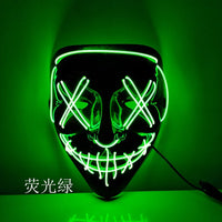 LED Halloween Mask Luminous Glow In The Dark-Masks-Golonzo