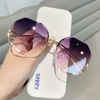 Rimless Rhinestone Women Sunglasses-Sunglasses-Golonzo