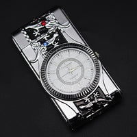 Luxurious Gold Watch Jet Lighter Gas Lighter Cigar Cigarette-lighter-Golonzo