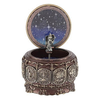 Vintage Music Box with 12 Constellations Rotating Goddess-Music Boxes-Golonzo