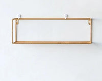 Wall Storage Rack Simple Wrought Iron Grid Wall Shelf Nordic Creative Home Wall Hook-Storage Holders & Racks-Golonzo