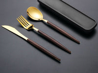 Western Cutlery Set - Portable Travel Tableware Set-Dinnerware Sets-Golonzo