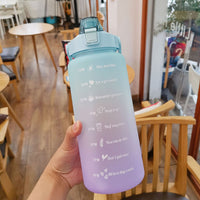 Full Color Large Capacity Water Bottle Straw Cup-Water Bottles-Golonzo