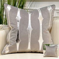 Luxury Blue Cushion Covers Decorative Pillow Cases Appliqu-Back & Lumbar Support Cushions-Golonzo