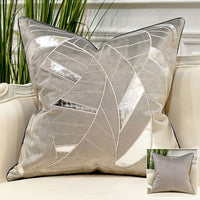 Luxury Blue Cushion Covers Decorative Pillow Cases Appliqu-Back & Lumbar Support Cushions-Golonzo
