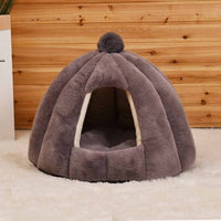 Plush Cat Cave Bed - Pudding Style-Cat Bed-Golonzo