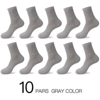 10 Pairs / Lot Men's Breathable Cotton Socks -US size(7-12)-Socks-Golonzo