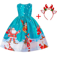 Fancy Girl Christmas Dress-Dresses-Golonzo