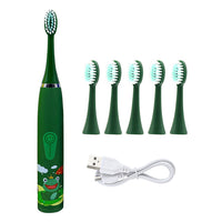 Kids Electric Toothbrush With 5 Brush Heads-Toothbrushes-Golonzo