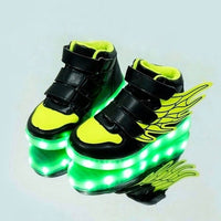 Kids LED Light up Shoes with wing-Shoes-Golonzo