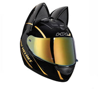 Removable Cat Ear Motorcycle Helmet-Motorcycle Helmets-Golonzo