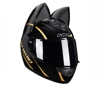 Removable Cat Ear Motorcycle Helmet-Motorcycle Helmets-Golonzo