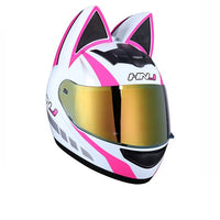 Removable Cat Ear Motorcycle Helmet-Motorcycle Helmets-Golonzo