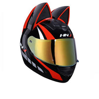 Removable Cat Ear Motorcycle Helmet-Motorcycle Helmets-Golonzo