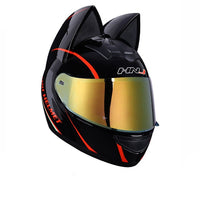 Removable Cat Ear Motorcycle Helmet-Motorcycle Helmets-Golonzo