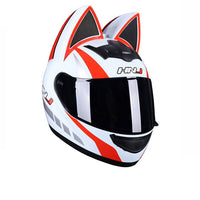 Removable Cat Ear Motorcycle Helmet-Motorcycle Helmets-Golonzo