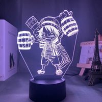 Monkey D Luffy Night Light Led Color Changing Atmosphere-LED light Bulbs-Golonzo