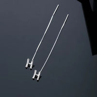 Shiny Alphabet Earrings-Golonzo