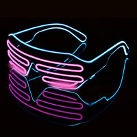 Two-Color Flash Glasses Luminous Lighting - Colorful Glowing DJ Glasses-Sunglasses-Golonzo
