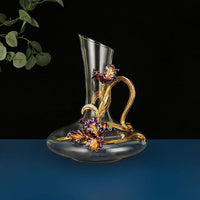 Enamel Iris Glass - Unique Champagne Flutes Crystalline-Glass-Golonzo