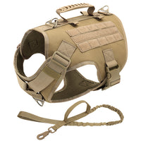 Tactical Dog Harness - Military Training Dog Vest-collar and harness-Golonzo