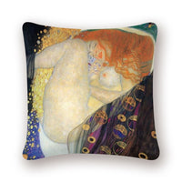 Oil Painting Cushion Cover Gold Pattern Print Pillow Case Vintage-Pillow Case and Shams-Golonzo