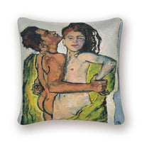 Oil Painting Cushion Cover Gold Pattern Print Pillow Case Vintage-Pillow Case and Shams-Golonzo